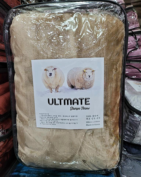 Chăn lông cừu untimate KOREA nhập khẩu cao cấp 2 lớp siêu ấm (Size 2m x 2m3) Có 9 màu cho khách lựa chọn.