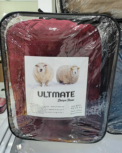 Chăn lông cừu untimate KOREA nhập khẩu cao cấp 2 lớp siêu ấm (Size 2m x 2m3) Có 9 màu cho khách lựa chọn.