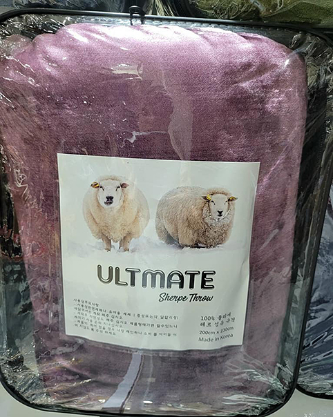 Chăn lông cừu untimate KOREA nhập khẩu cao cấp 2 lớp siêu ấm (Size 2m x 2m3) Có 9 màu cho khách lựa chọn.