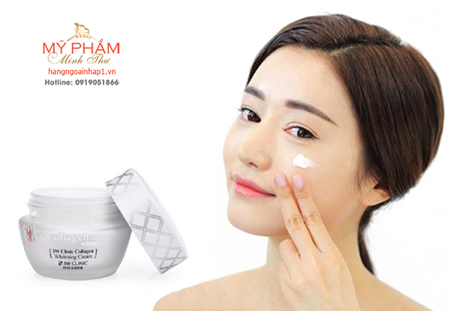Kem dưỡng trắng da 3W Clinic Collagen Whitening Cream – Hàn Quốc