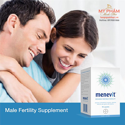 Menevit hỗ trợ điều trị vô sinh, tinh trùng yếu cho nam giới giúp bảo vệ và chống lại thiệt hại DNA khiến cho tinh trùng phát triển bình thường ở người yếu tình trùng, cải thiện lượng tinh trùng ở những người ít tinh trùng.