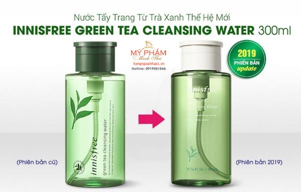 Nước tẩy trang Innisfree trà xanh Cleansing water 300ml - Hàn Quốc