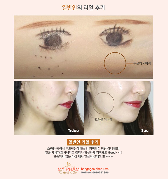 Phấn nước ma thuật siêu che phủ April Skin Magic Snow Cushion