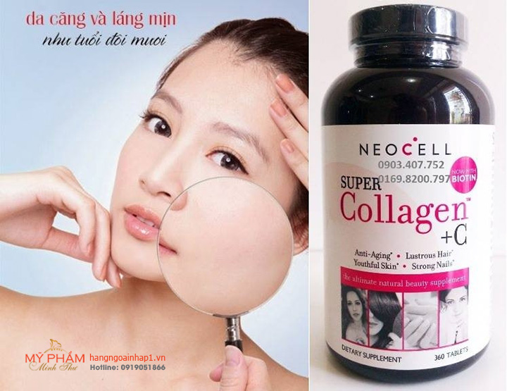 Viên uống Neocell Super Collagen +C 360 viên (Mỹ) - Đẹp Da - Tóc - Móng