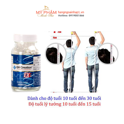 Viên uống tăng chiều cao GH creation 270 viên - Nhật Bản