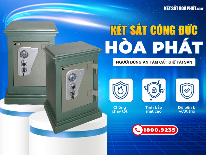 Két sắt công đức Hòa Phát độ bền bỉ cao, chống cháy vượt trội