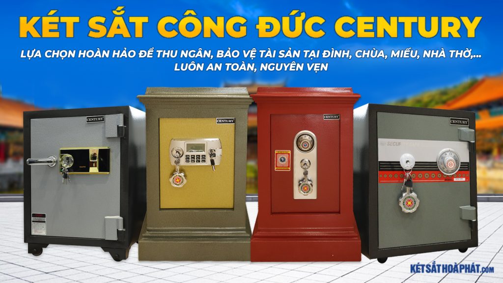 Sử dụng két sắt KCD800 cơ xanh trong đình, chùa, miếu,…