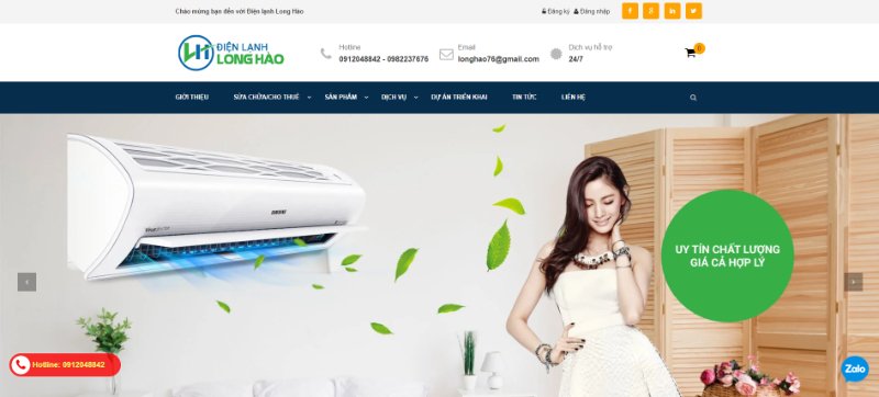 Điện lạnh Long Hào - Nhận lắp đặt quạt thông gió cho phòng điều hòa