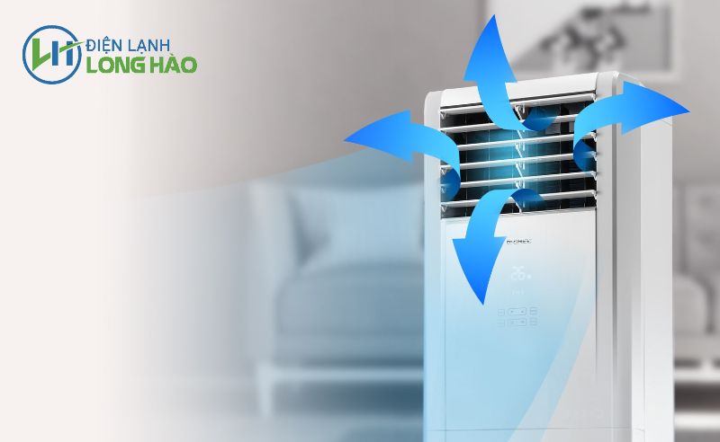 Điện Lạnh Long Hào - Địa chỉ bán và lắp đặt điều hòa cây cho phòng khách cũ uy tín