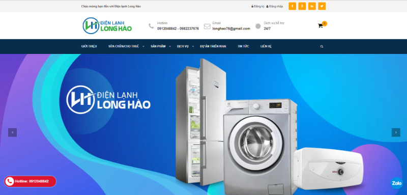 Điện Lạnh Long Hào - Địa chỉ cung cấp máy làm lạnh nước hồ hải sản giá rẻ nhất