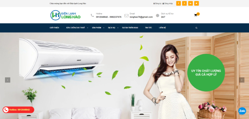 Điện Lạnh Long Hào - Đơn vị lắp đặt máy làm lạnh bể cá hàng đầu miền Bắc