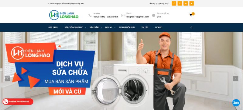 Điện lạnh Long Hào - Đơn vị bán máy làm lạnh nước giá tốt nhất