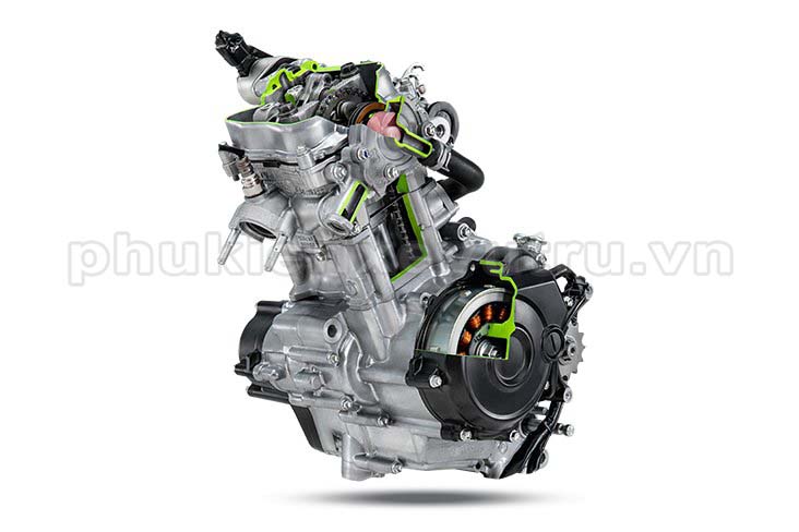 Exciter 155 VVA được trang bị hệ thống VVA khí động học kiểu dáng thể thao