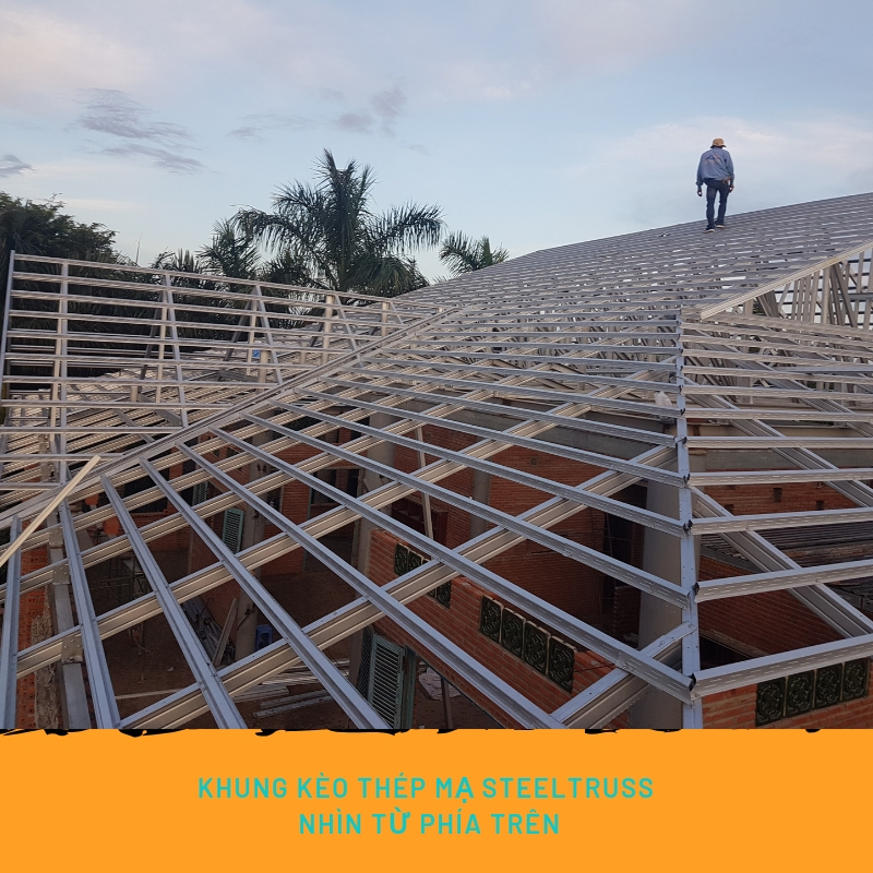khung kèo 2 lớp mái tôn