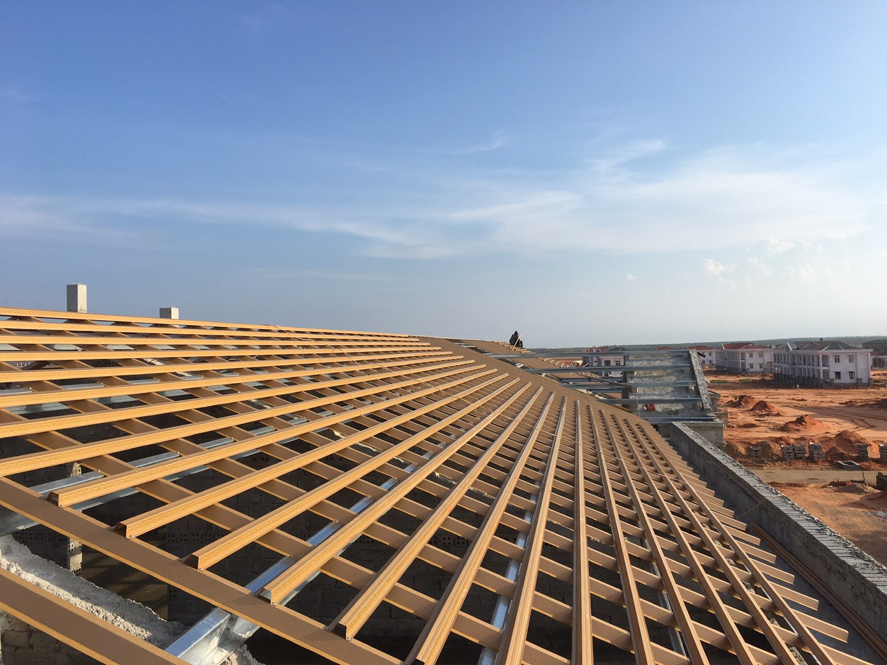 khung kèo thép sân bay