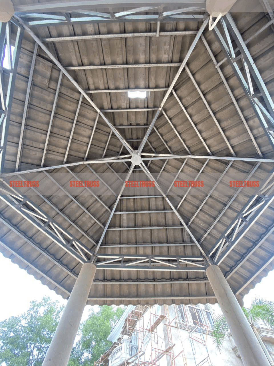 giá thi công mái nhà chòi