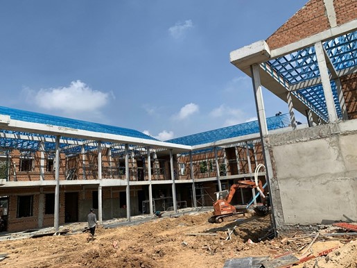 khung kèo Steeltruss cho trường học