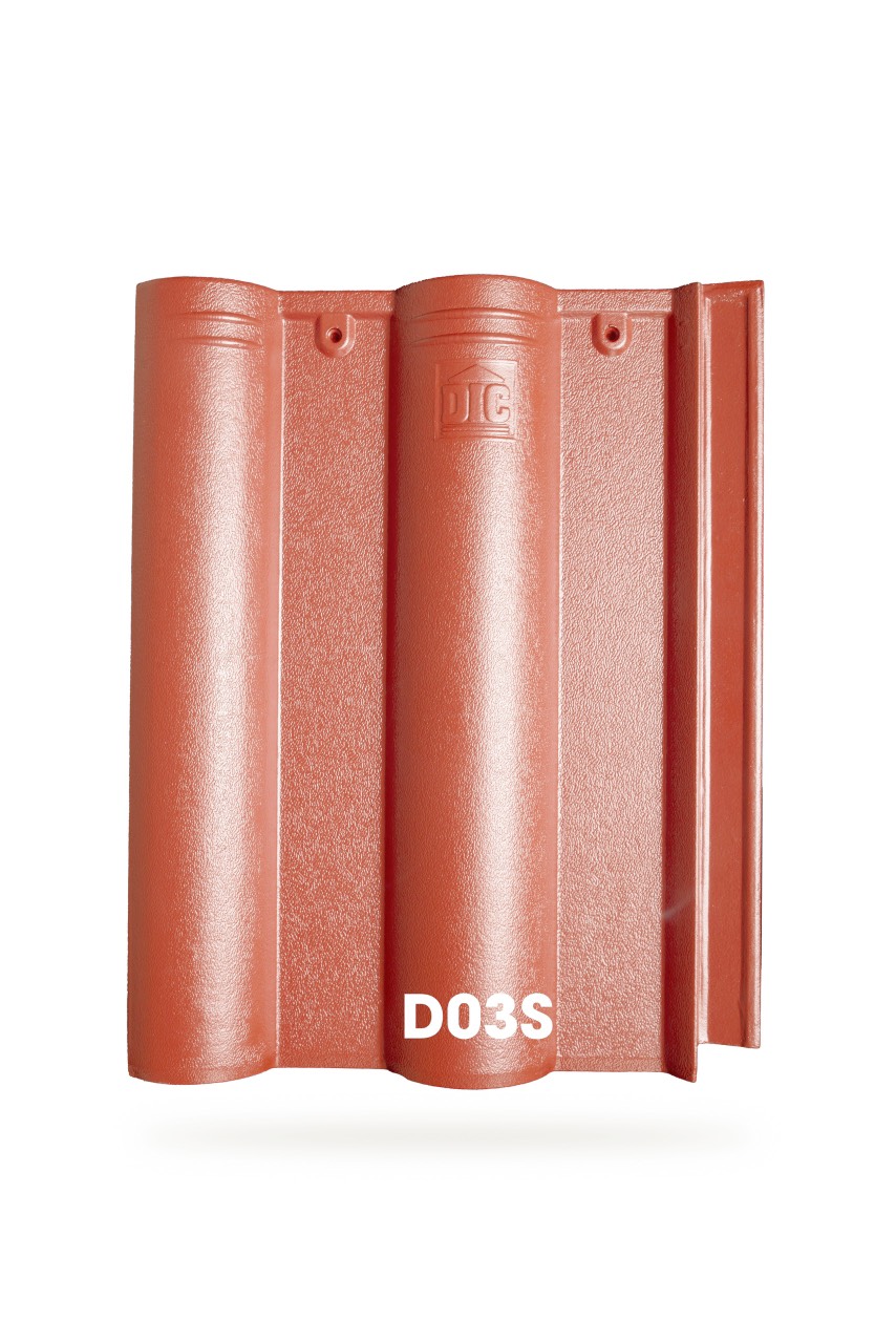 ngói dic đỏ đậm