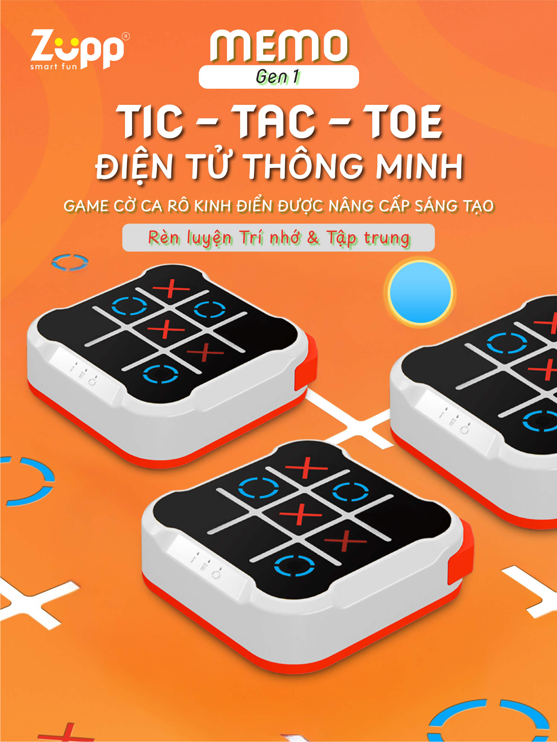 co-caro-x-o-dien-tu-tic-tac-toe-zupp-memo-gen-1-tro-choi-tri-tue-ren-luyen-tri-nho-thong-minh