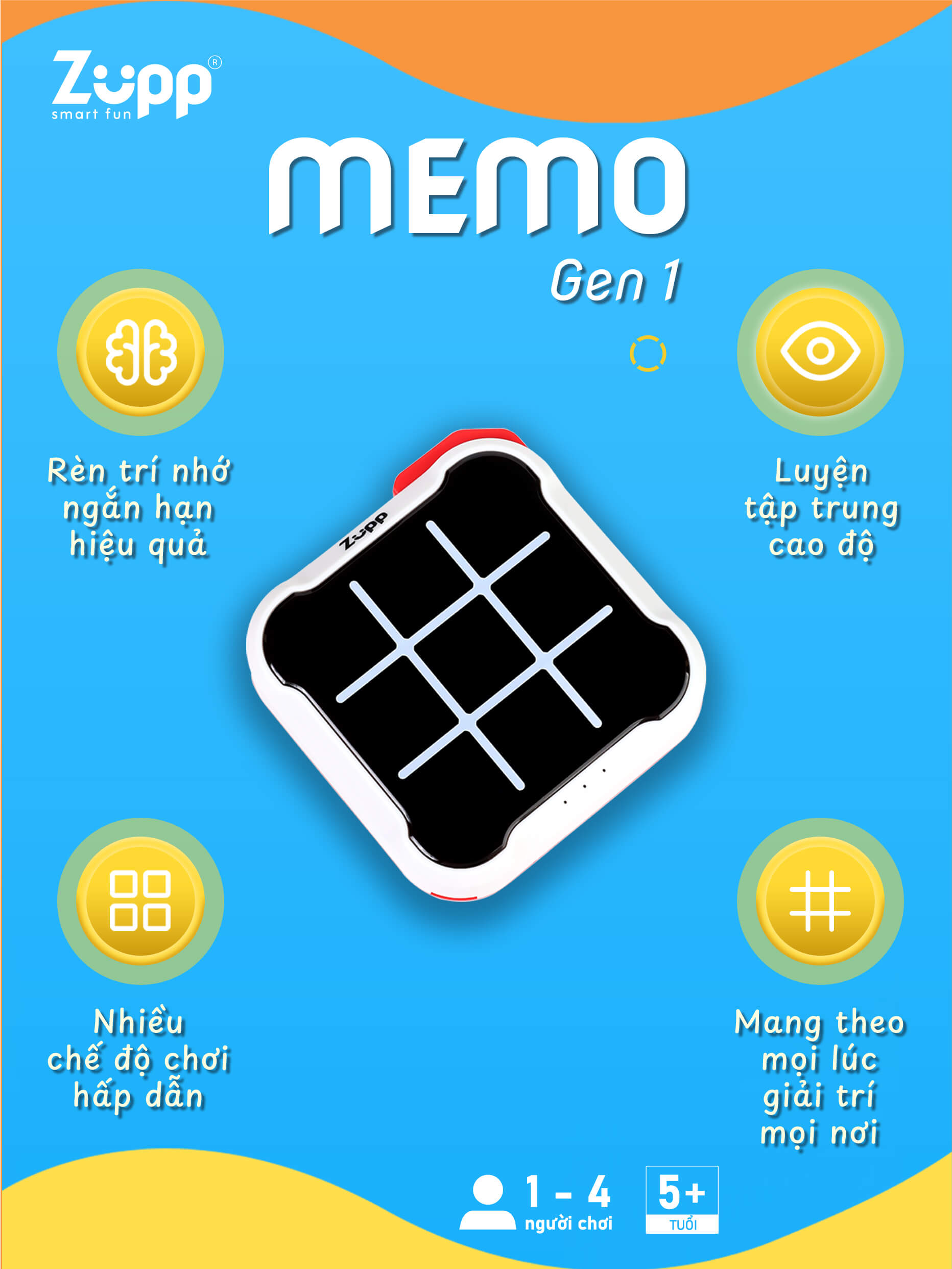 co-caro-x-o-dien-tu-tic-tac-toe-zupp-memo-gen-1-tro-choi-tri-tue-ren-luyen-tri-nho-thong-minh