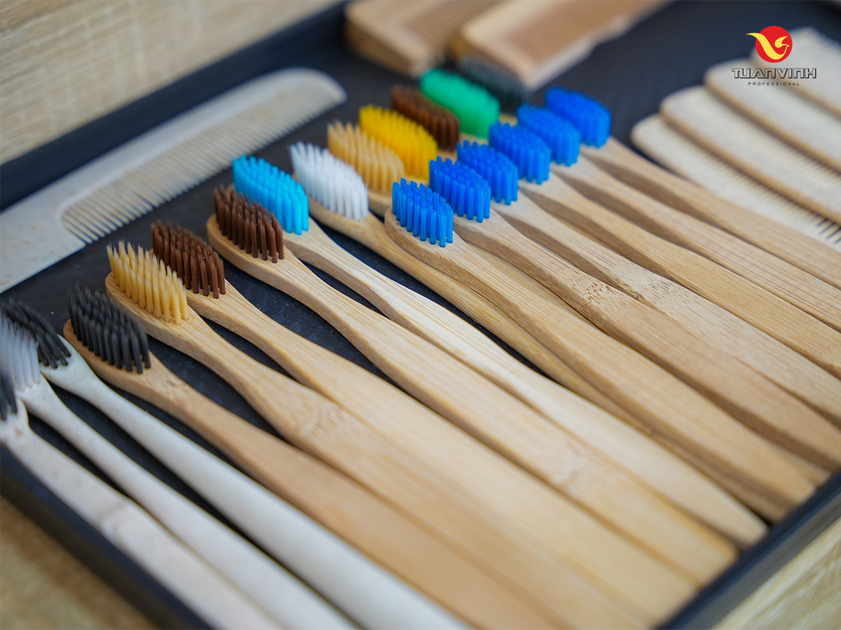 Bàn chải khách sạn với chất liệu thân thiện với môi trường