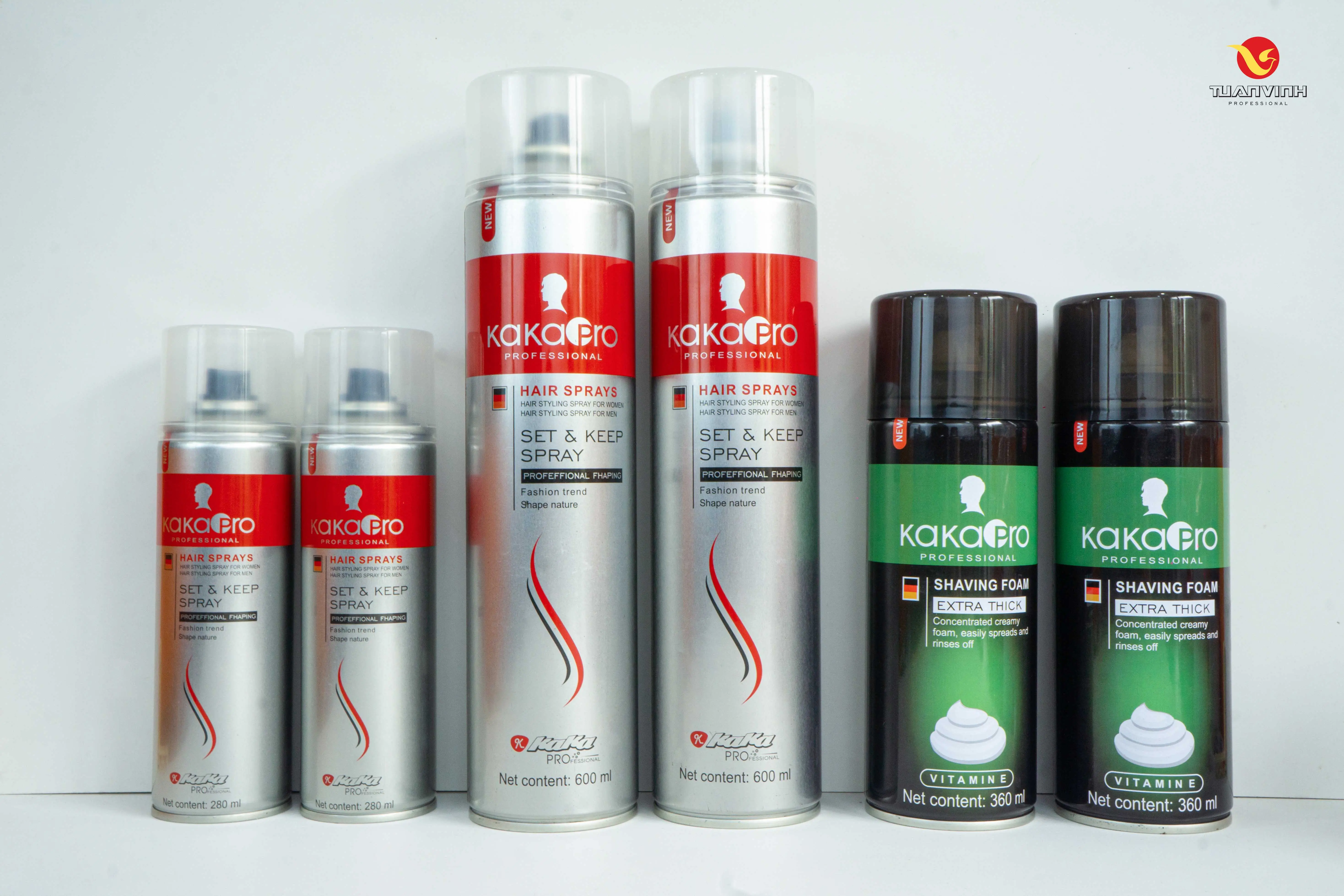 Bọt cạo râu và gôm xịt tóc KAKAPRO