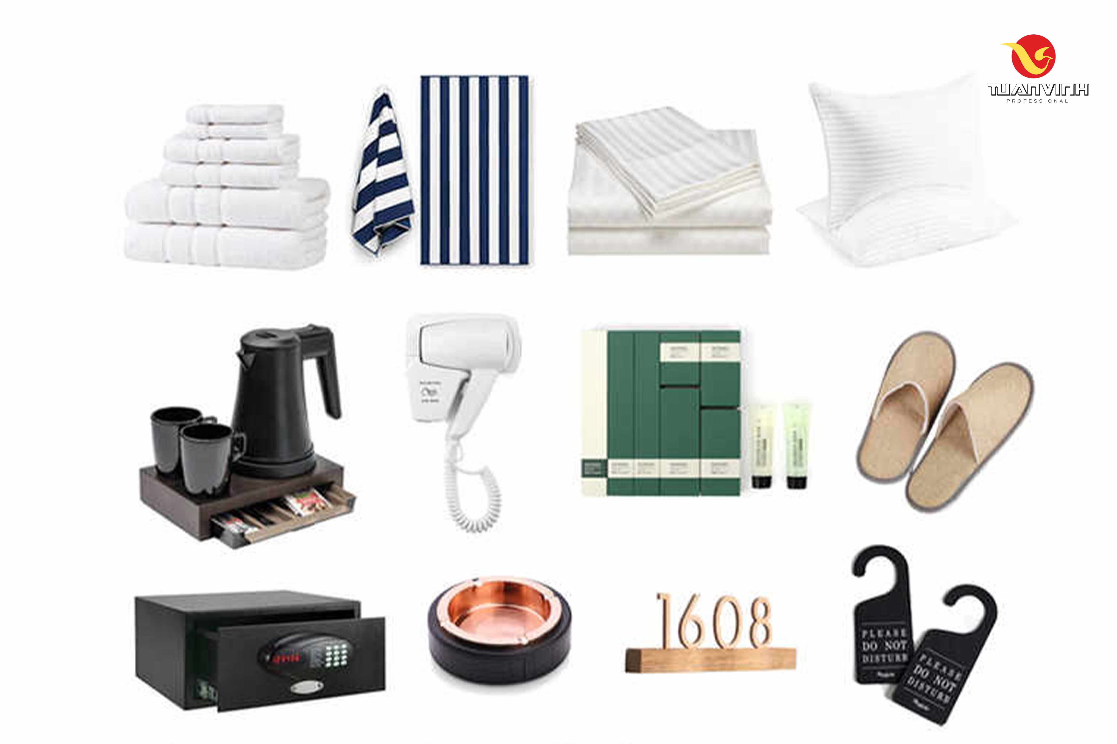 Danh sách đồ dùng cơ bản trong khách sạn