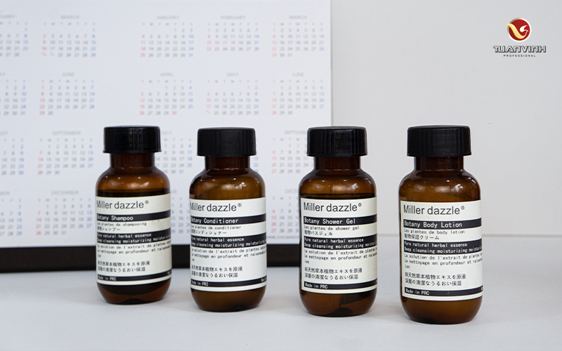 Đồng bộ bao bì dầu gội sữa tắm giúp tăng tính nhận diện của khách sạn