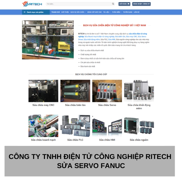 Công ty TNHH Điện tử công nghiệp RITECH - Địa chỉ sửa servo Fanuc đáng tin cậy