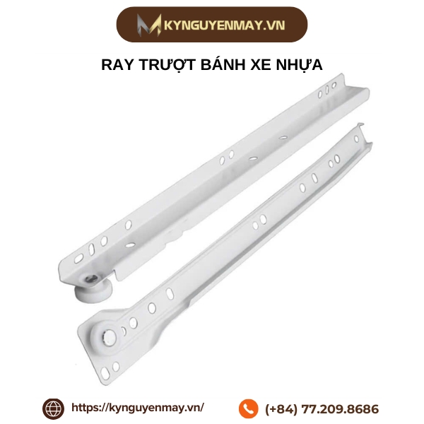 Kích thước ray trượt bánh xe nhựa