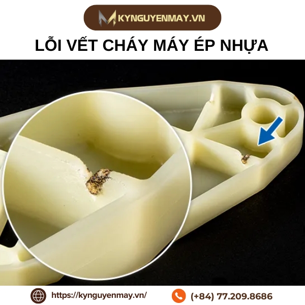Lỗi vết cháy máy ép nhựa