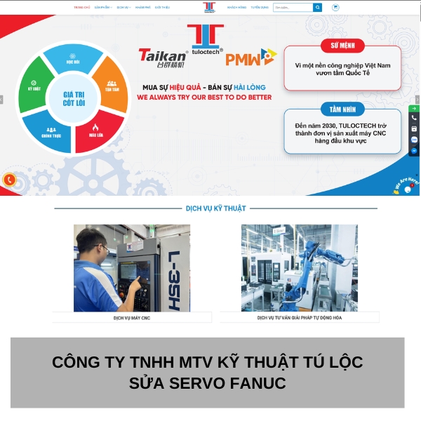 Công ty TNHH MTV Kỹ thuật Tú Lộc - Dịch vụ sửa servo Fanuc uy tín