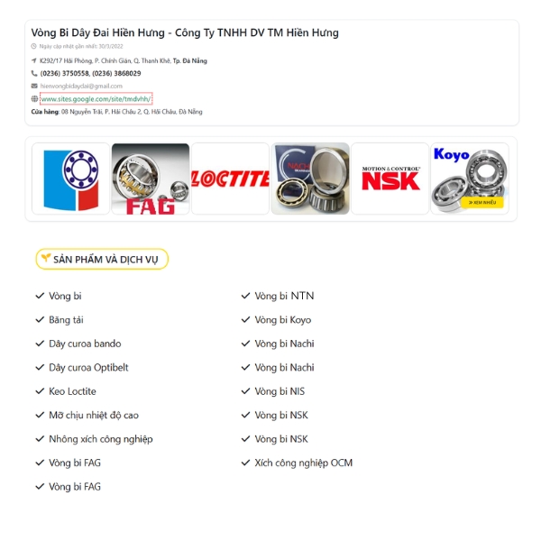 Vòng Bi Dây Đai Hiền Hưng