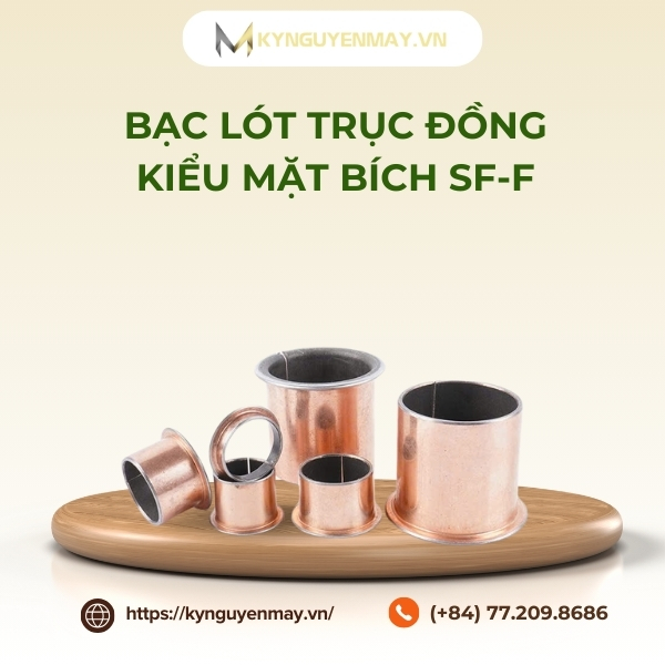 Bạc lót trục bằng đồng kiểu mặt bích SF-F là gì?