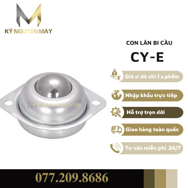 Bánh xe đa hướng mắt trâu CY-E