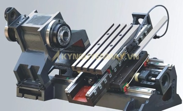 Con trượt vuông trong thân máy tiện