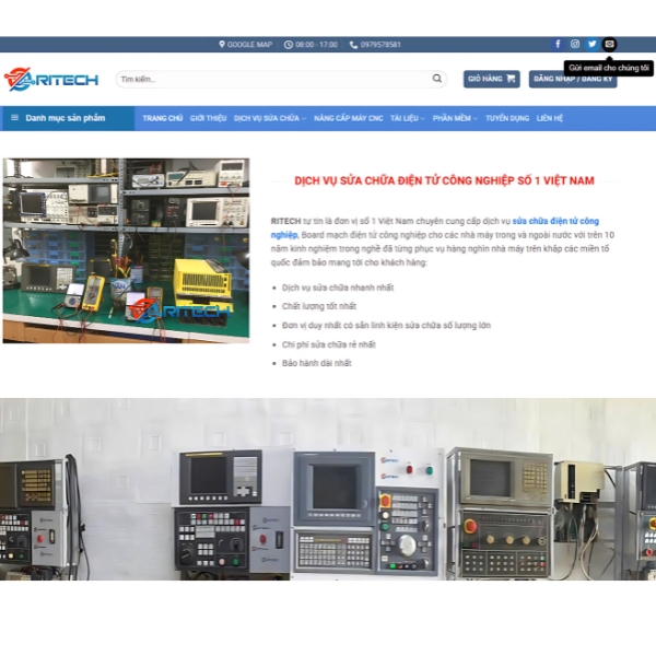Công ty TNHH điện tử công nghiệp RITECH - Doanh nghiệp chuyên sửa máy CNC