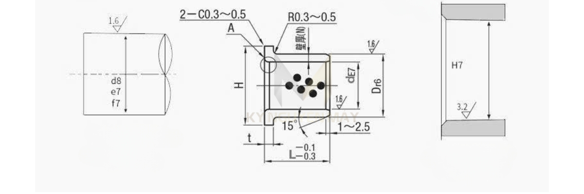 Thông số kỹ thuật bạc dầu vai MPFZ, bạc lót đồng tự bôi trơn mpfz misumi, bạc dầu vai mpfz25-30* bạc dầu vai mpfz35-20* bạc dầu vai mpfz40-30*