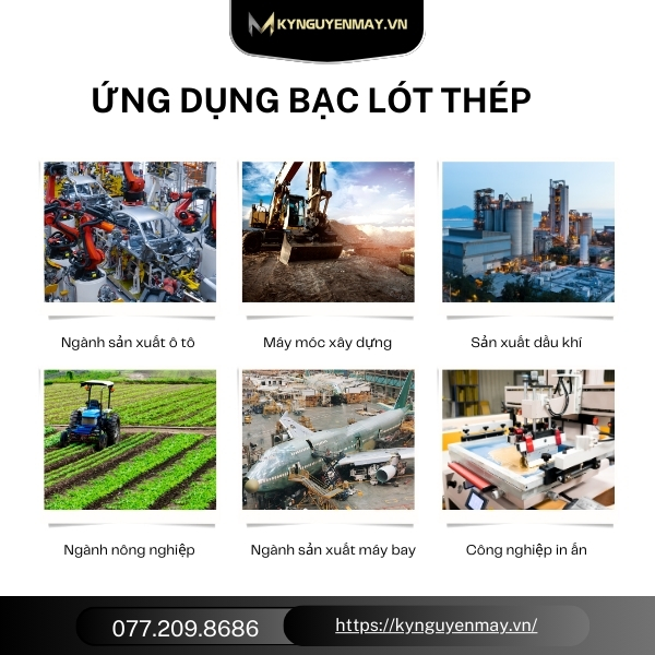 Ứng dụng thực tế của bạc lót thép