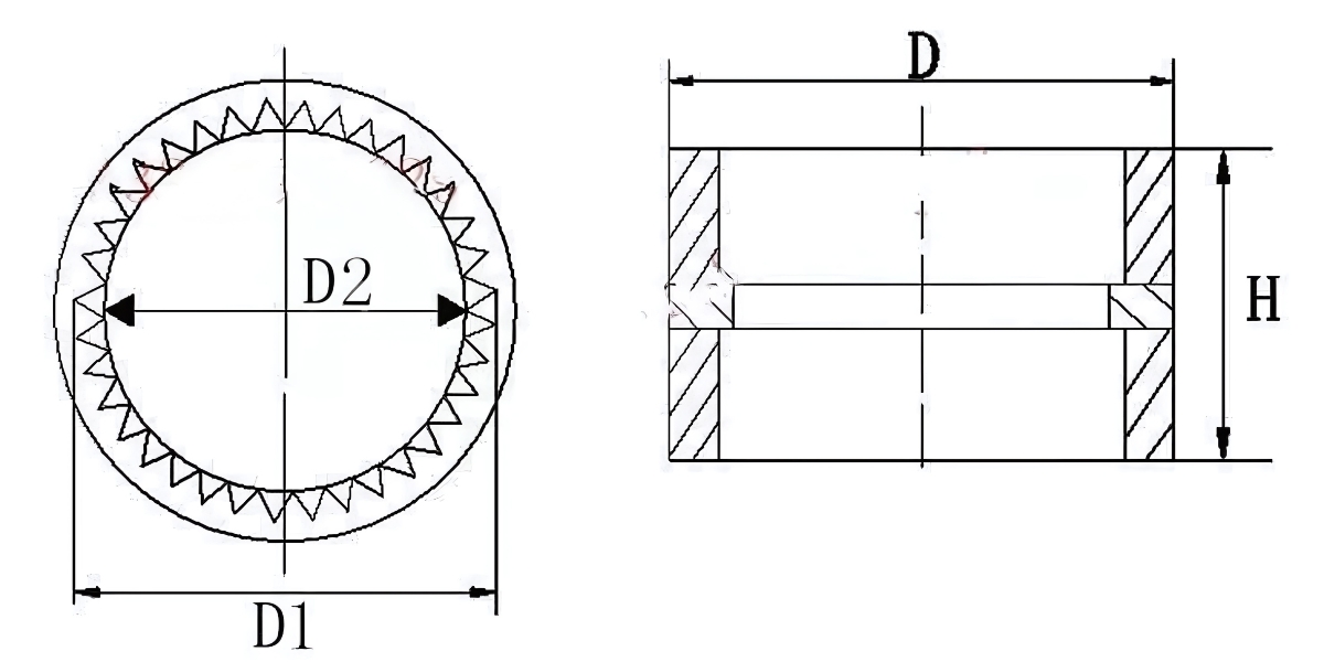 Bảng vẽ khớp nối bánh răng NL