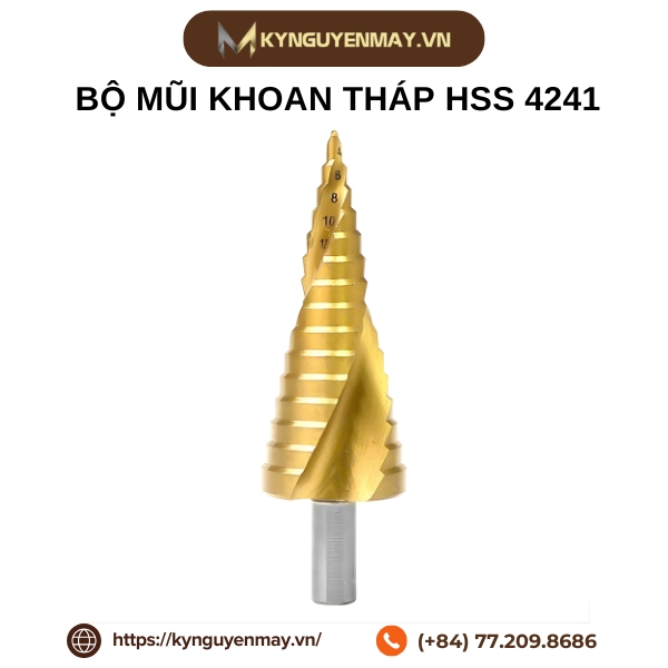 Bộ mũi khoan tháp HSS 4241