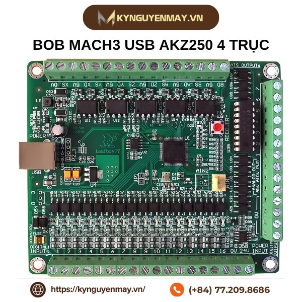 Bob Mach3 Usb AKZ250 4 trục