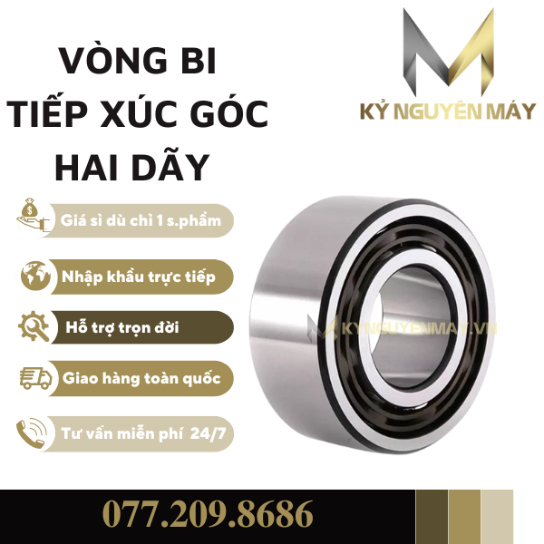 Các loại ổ bi tiếp xúc góc hai dãy