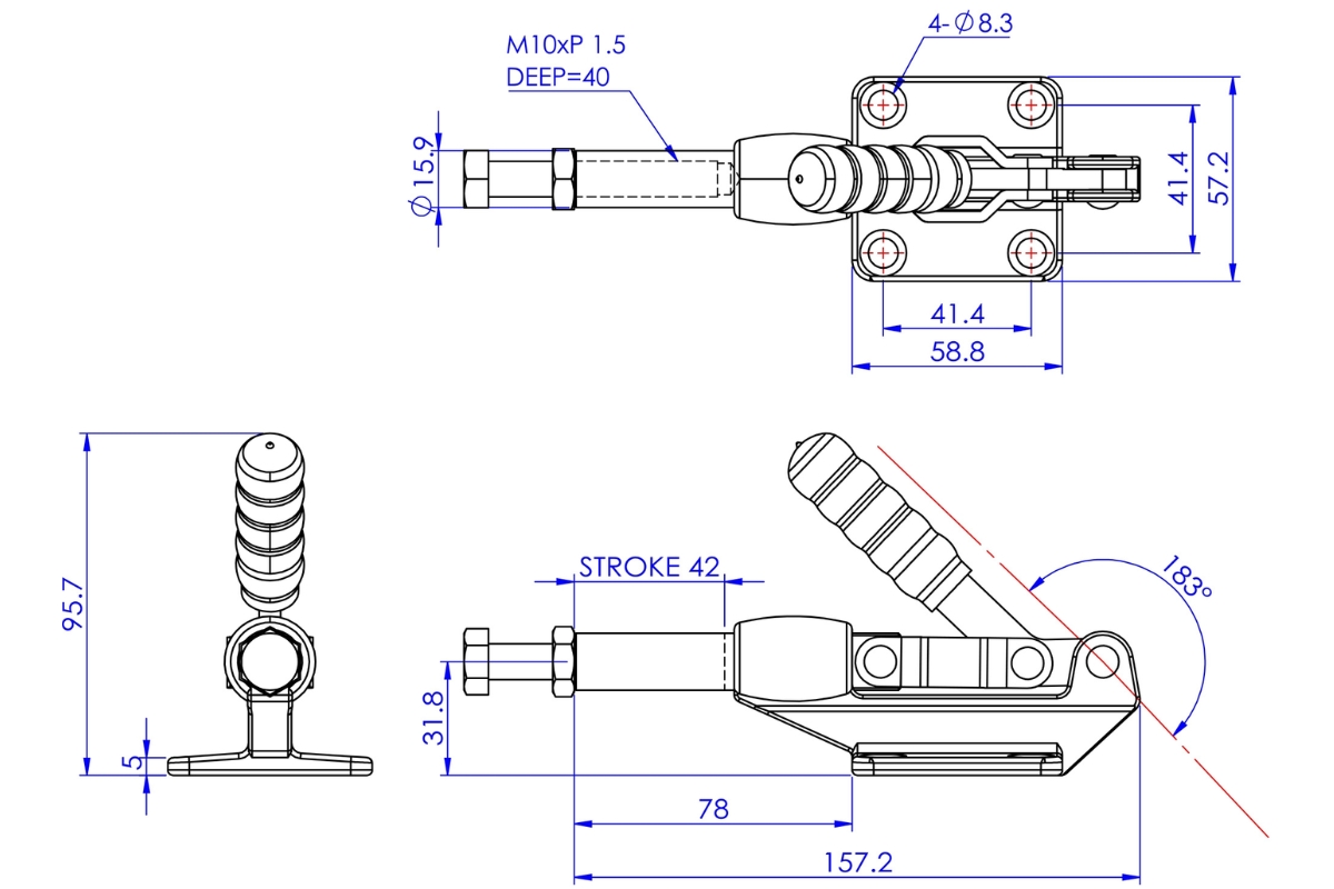 Cam kẹp GH-304-EM