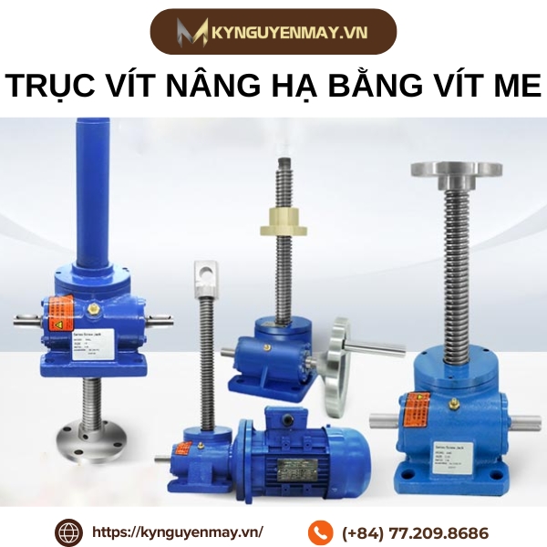 cầu nâng 2 trụ kiểu vitme