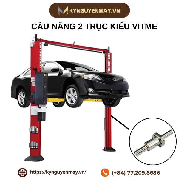 Cầu nâng 2 trụ kiểu vitme