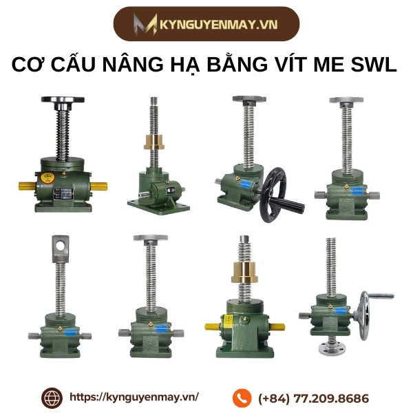 Cơ cấu nâng hạ bằng vít me SWL