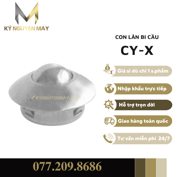 Bánh xe đa hướng mắt trâu CY-X