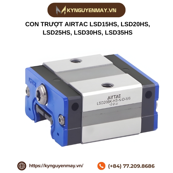 Con trượt AIRTAC LSD15HS, LSD20HS, LSD25HS, LSD30HS, LSD35HS