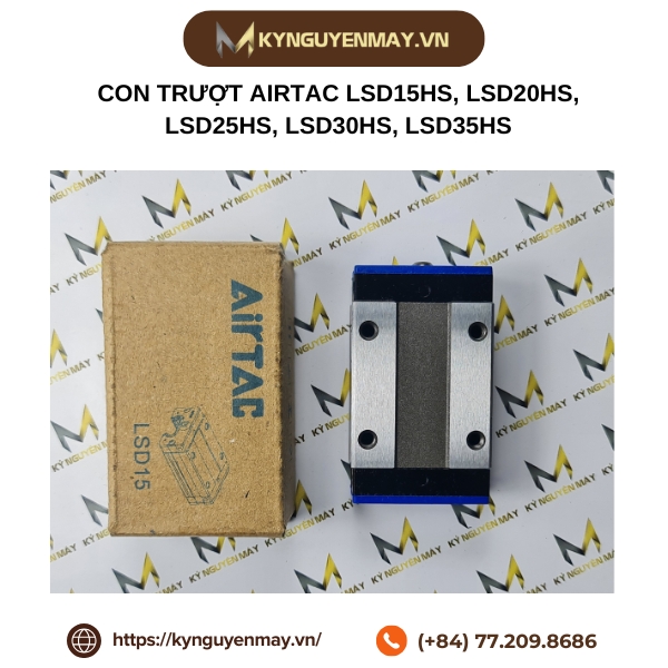 Con trượt AIRTAC LSD15HS, LSD20HS, LSD25HS, LSD30HS, LSD35HS